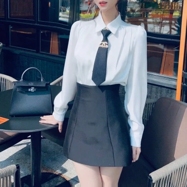 Cà vạt Hàn Quốc thời trang, phong cách hiện đại, giảm giá 20% chỉ 70.000₫ 8