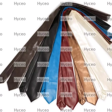 Cà vạt HYCEO JK da PU 5,5cm rộng - Retro cổ điển màu trơn, đa năng, thắt lưng hẹp Unisex, giảm 141.480₫