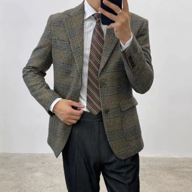 Cà vạt kẻ nâu 8CM cao cấp trơn - Quà tặng công sở Sartorial Guys, giảm giá 160.000₫ 5