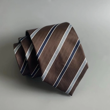 Cà vạt kẻ nâu 8CM cao cấp trơn - Quà tặng công sở Sartorial Guys, giảm giá 160.000₫ 6