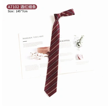 Cà vạt kẻ sọc Preppy Nhật Bản - Phong cách nam nữ, giảm giá 18% chỉ 49.892₫