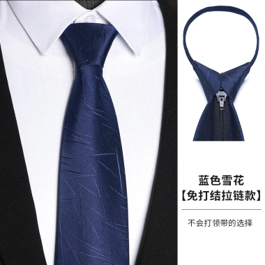 Cà Vạt Không Dây Nam Trang Trọng Dây Kéo Đen Xanh - Phong Cách Kinh Doanh & Cưới 8