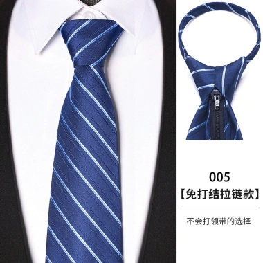 Cà Vạt Không Dây Nam Trang Trọng Dây Kéo Đen Xanh - Phong Cách Kinh Doanh & Cưới 10