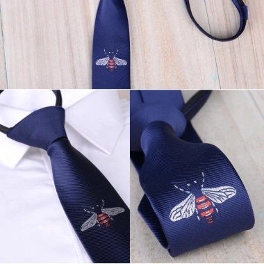 Cà vạt Nam 5cm thắt sẵn, thêu thời trang Hàn Quốc – Cavat dự tiệc, chỉ 75.000₫ 10