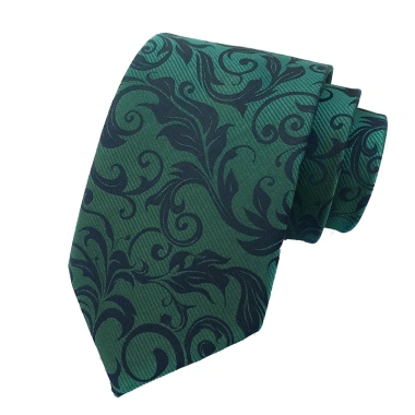 Cà vạt nam 8CM chấm bi sọc Paisley Ascot xanh lá cây - Phụ kiện tiệc kinh doanh