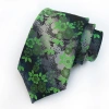 Cà vạt nam 8CM chấm bi sọc Paisley Ascot xanh lá cây - Phụ kiện tiệc kinh doanh 10