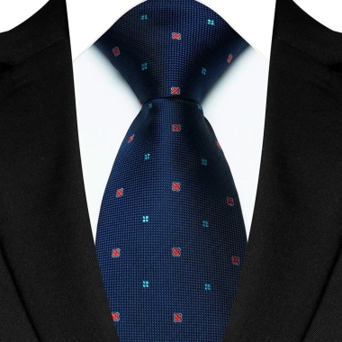 Cà vạt nam 8cm cổ điển Jacquard xanh hải quân - Giá 53.999đ, phù hợp tiệc cưới & doanh nghiệp 10