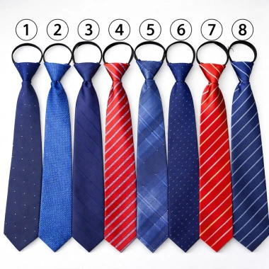 Cà vạt nam 8cm dây kéo thắt sẵn phong cách Hàn Quốc – trẻ trung, công sở, sui gia, tiệc 5