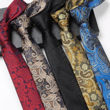 Cà vạt nam bản nhỏ 6cm họa tiết Paisley thời trang công sở - Giá ưu đãi 90.719 VND