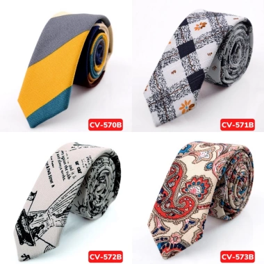 Cà vạt nam cao cấp bản nhỏ 5cm thời trang Hàn Quốc Tự thắt giảm giá 69k 2