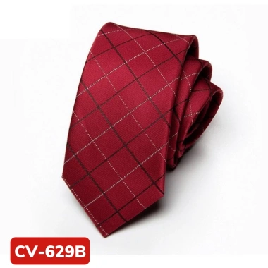Cà vạt Nam caro 6cm cao cấp Hàn Quốc trẻ trung công sở cravat chú rể 2