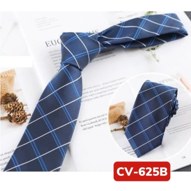 Cà vạt Nam caro 6cm cao cấp Hàn Quốc trẻ trung công sở cravat chú rể 6