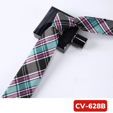 Cà vạt Nam caro 6cm cao cấp Hàn Quốc trẻ trung công sở cravat chú rể 7