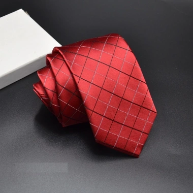 Cà vạt Nam caro 6cm cao cấp Hàn Quốc trẻ trung công sở cravat chú rể 8