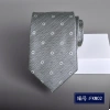 Cà vạt nam công sở hoa nhỏ 7.5-8cm, in hình hành chính, sọc xanh phong cách mới 7