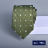 Cà vạt nam công sở hoa nhỏ 7.5-8cm, in hình hành chính, sọc xanh phong cách mới 10