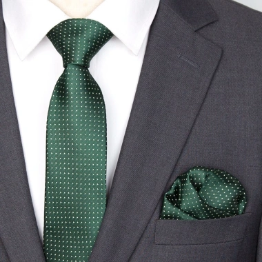 Cà Vạt Nam Cravat Túi Vuông Chấm Sọc Gravata Jacquard - Bộ Cưới Sang Trọng 111k 4