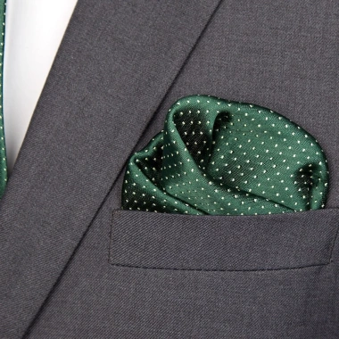 Cà Vạt Nam Cravat Túi Vuông Chấm Sọc Gravata Jacquard - Bộ Cưới Sang Trọng 111k 5