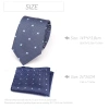 Cà Vạt Nam Cravat Túi Vuông Chấm Sọc Gravata Jacquard - Bộ Cưới Sang Trọng 111k 6