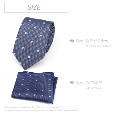 Cà Vạt Nam Cravat Túi Vuông Chấm Sọc Gravata Jacquard - Bộ Cưới Sang Trọng 111k 6
