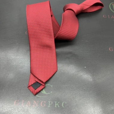 Cà vạt nam đỏ 6cm tự thắt công sở Giangpkc lịch lãm giá ưu đãi 35.000 VND 4