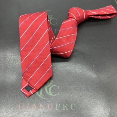 Cà vạt nam đỏ 6cm tự thắt công sở Giangpkc lịch lãm giá ưu đãi 35.000 VND 7