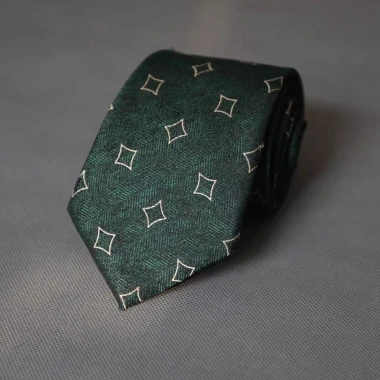 Cà vạt nam họa tiết hình thoi Polysilk sang trọng, 8cm - Giá ưu đãi 175.000đ