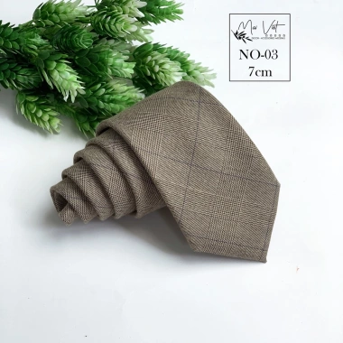 Cà vạt nam kẻ caro 7cm - Nhiều họa tiết đẹp, giá ưu đãi 135.000 VNĐ 6