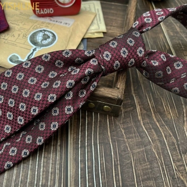 Cà vạt nam nâu hải quân 7cm công sở - Phối áo sơ mi, phù hợp tuxedo, giá 113.400 7