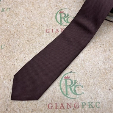 Cà vạt nam nâu socola 8cm gân tự thắt sang trọng 2.024 Giangpkc 65.000đ