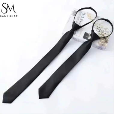 Cà vạt nam nữ 5x35cm cavat thắt sẵn vải lụa Samishop – Kỷ yếu học sinh sinh viên, chỉ 16.000₫