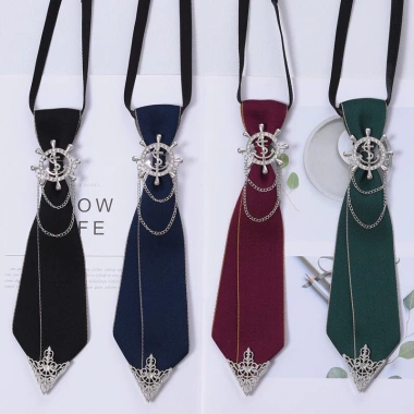 Cà vạt nam nữ đính đá dây xích, phong cách sang trọng lịch lãm - 30.000 VNĐ