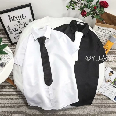 Cà vạt nam phong cách Hồng Kông trắng đen - Giá ưu đãi 37.800₫, chất liệu cao cấp, thiết kế hiện đại 4
