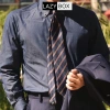 Cà vạt nam Polysilk sang trọng họa tiết kẻ 8cm – Giá ưu đãi 175.000 VND 8