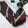 Cà vạt nam polysilk sang trọng họa tiết kẻ, bản 8cm - Giá ưu đãi 175.000 VND 5