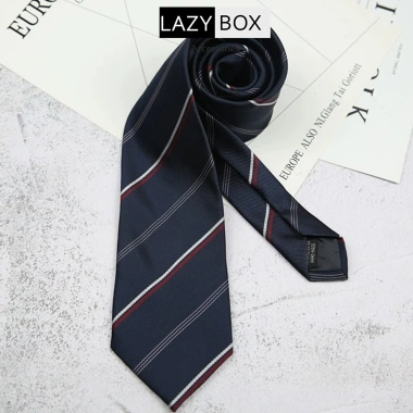 Cà vạt nam Polysilk sang trọng họa tiết kẻ - Độ rộng 8cm, giảm giá 22% chỉ 175.000 VND 4