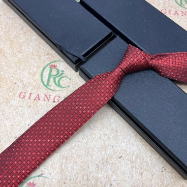 Cà vạt nam tết 2.024 đỏ đô may mắn - Phụ kiện cưới Giangpkc giá 90k