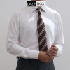 Cà vạt nam tone nâu kẻ Polysilk 8cm - Sang trọng, giá ưu đãi 175k 4