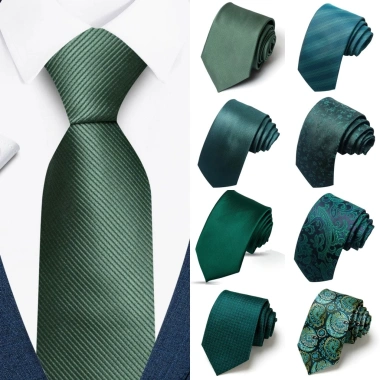 Cà vạt nam xanh lá cây - Phụ kiện hoàn hảo cho tiệc cưới và doanh nhân, giảm giá chỉ 185.611 VND