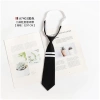 Cà vạt nhỏ kẻ sọc Preppy xám cho cặp đôi nam nữ giảm giá 20% chỉ 69.692₫ 4