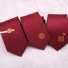 Cà vạt polyester 7-8cm đỏ đậm có khóa kéo – Đẹp cho chú rể, chỉ 107.999₫ 2