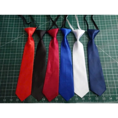 Cà vạt thắt sẵn 6x30cm bản nhỏ nam nữ vải phi bóng - Giá chỉ 20.000đ
