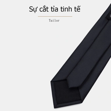 Cà vạt tự thắt nam 8cm bản to Đen xám xanh Hàn Quốc thắt sẵn Dây buộc tay chỉ 129.999đ 7