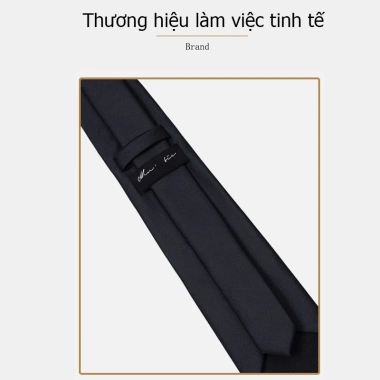 Cà vạt tự thắt nam 8cm bản to Đen xám xanh Hàn Quốc thắt sẵn Dây buộc tay chỉ 129.999đ 8
