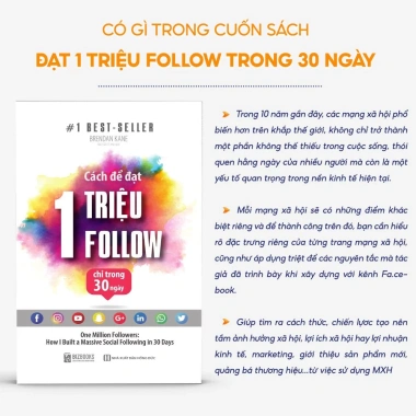 Cách đạt 1 triệu follow trong 30 ngày - Sách giúp bạn trở thành người ảnh hưởng 7