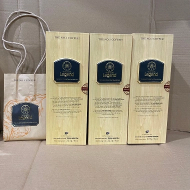 Cafe Chồn Legend Trung Nguyên Cao Cấp 225gr Hộp Gỗ - Hương Vị Đậm Đà, Giá 1.24tr 5
