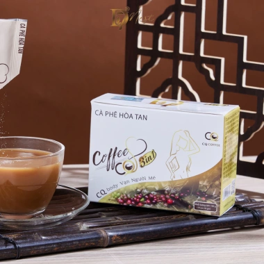 Cafe CQ Slim Hộp 10 gói D7 - Hỗ trợ vóc dáng, sức khỏe, giảm cân, 395.000₫ 2