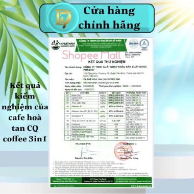 Cafe CQ Slim Hộp 10 gói D7 - Hỗ trợ vóc dáng, sức khỏe, giảm cân, 395.000₫ 6