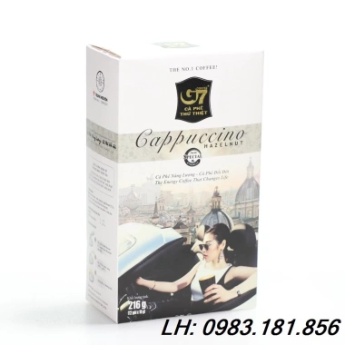 Cafe G7 Capuchino 2 vị 18g*12 gói - Hương vị thơm ngon, giảm giá 79.900đ
