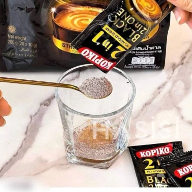 Cafe Hoà Tan Black Kopiko 2in1 - Cà Phê Đen Hàng Thái Lan 20 Gói Nhỏ 200g 102.000 VND